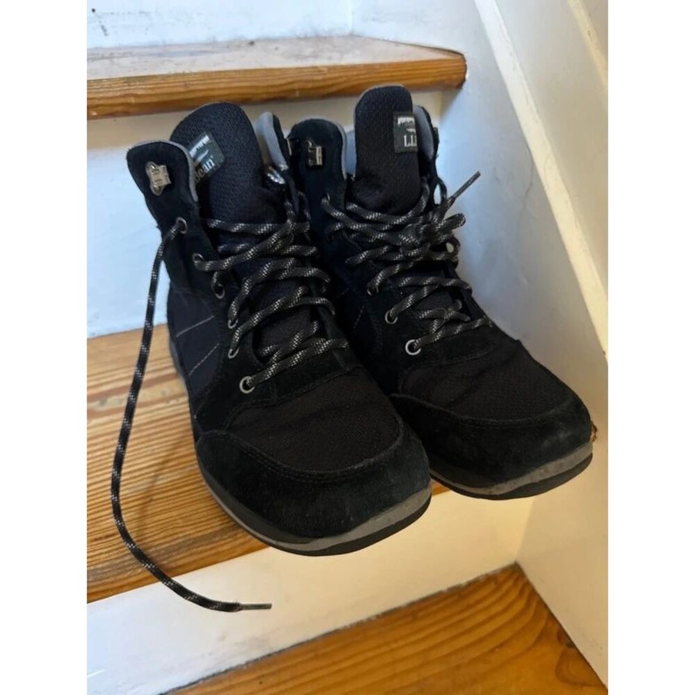 Men’s ll bean tek 2.5 black hiking snow boot sneakers 7.5